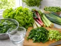 Verduras y agua