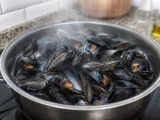 Cocción de los mejillones