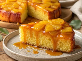 BIZCOCHO DE PIÑA Y TOFFEE DE CARAMELO