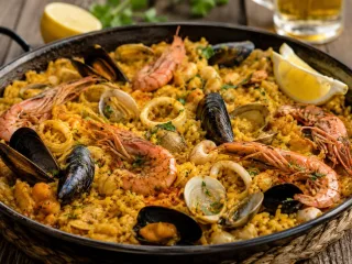 ARROZ CON MARISCO Y CERVEZA