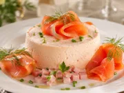MOUSSE DE JAMÓN Y SALMÓN AHUMADO
