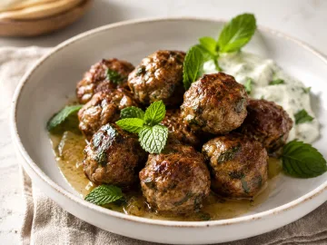 ALBÓNDIGAS DE CORDERO A LA MENTA