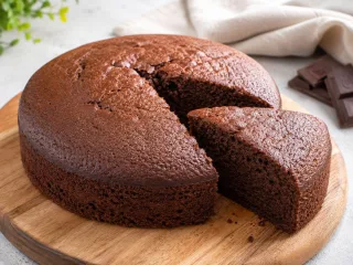 BIZCOCHO DE CHOCOLATE SIN HUEVOS