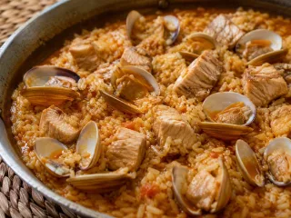 ARROZ CON BERBERECHOS Y BONITO