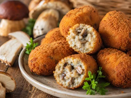 CROQUETAS DE OTOÑO CON BOLETUS