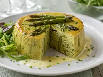 PUDING DE ESPÁRRAGOS VERDES