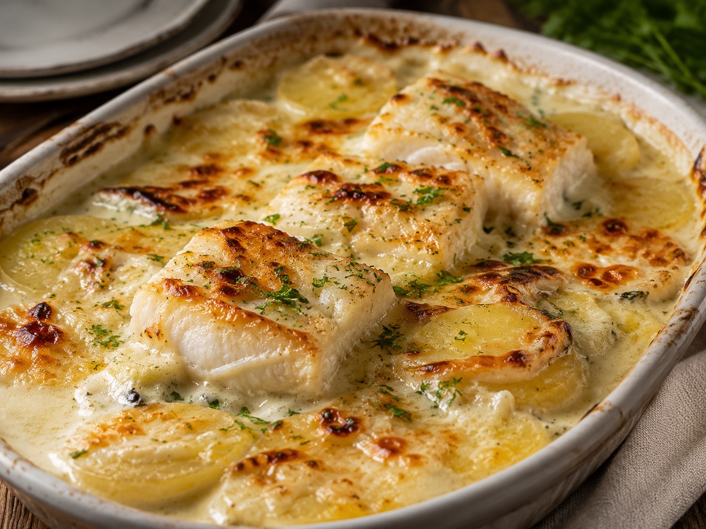 BACALAO A LA NATA