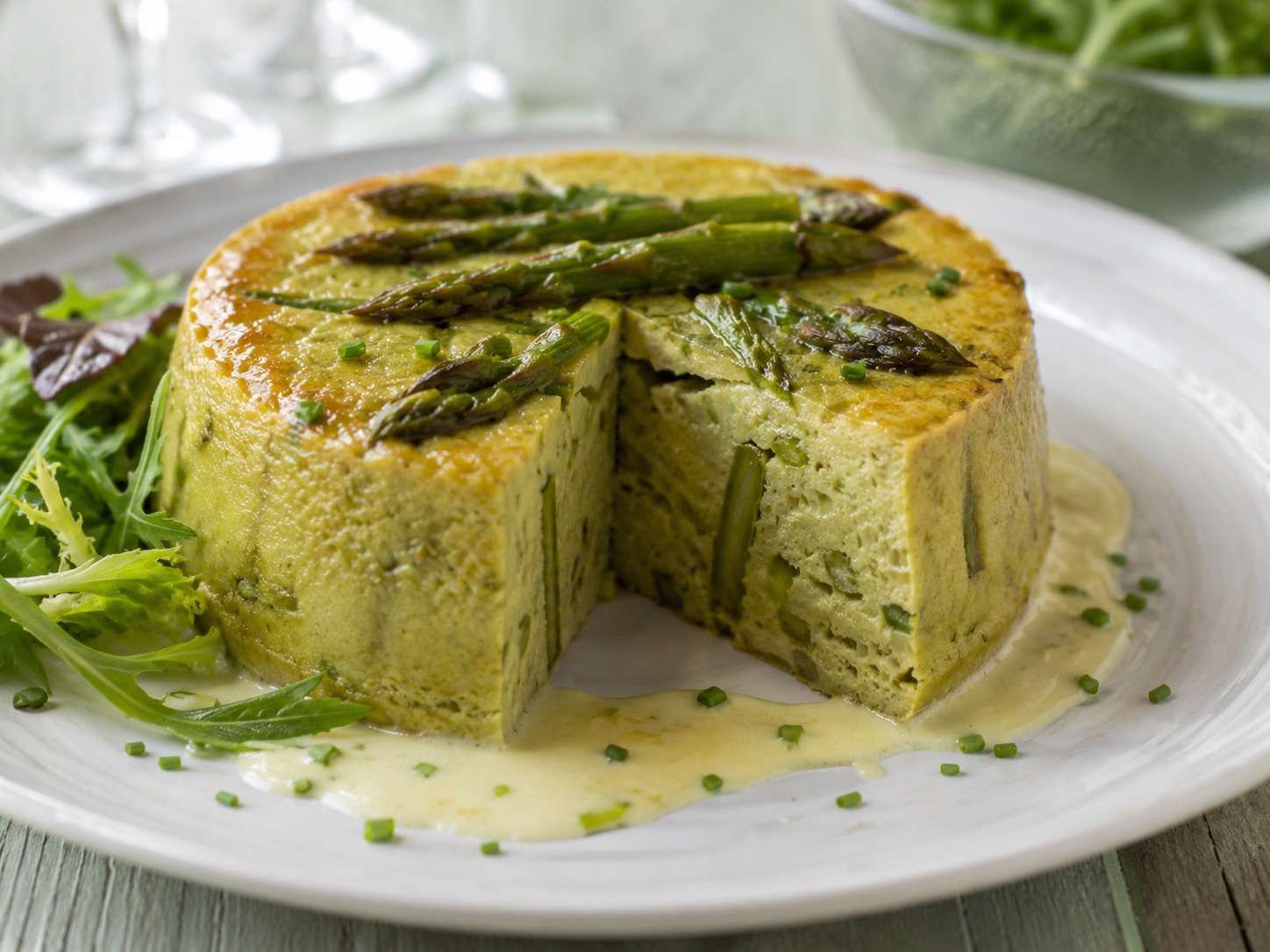 PUDING DE ESPÁRRAGOS VERDES